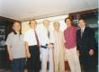 2000年于台北在尹维新画展会上与黄宗铠董事长、著名画家黄欧波、林玉山和黄承志先生、康保延先生